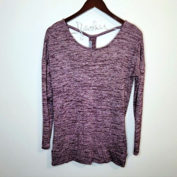 Athleta Pose Crossover Open Back Racerback Long Sleeve Top Size XS - Picture 1 of 10